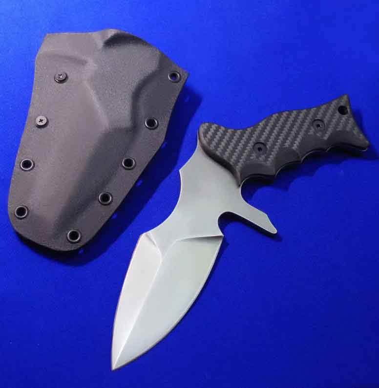 （现货）Newton & Szabo 大师合作版 UUK手工战术刀，双刃，孤品唯一